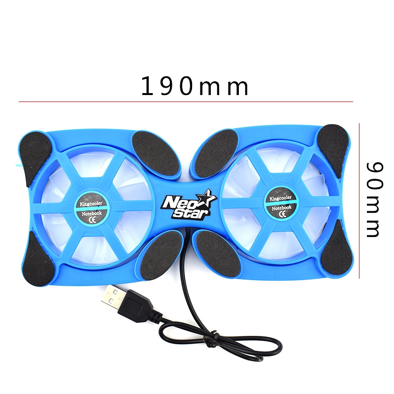 USB Laptop Cooling Pads With Double Fans Mini Octopus Notebook Cooler Foldable Cooling Pad For 7-15 Inch Notebook Laptop