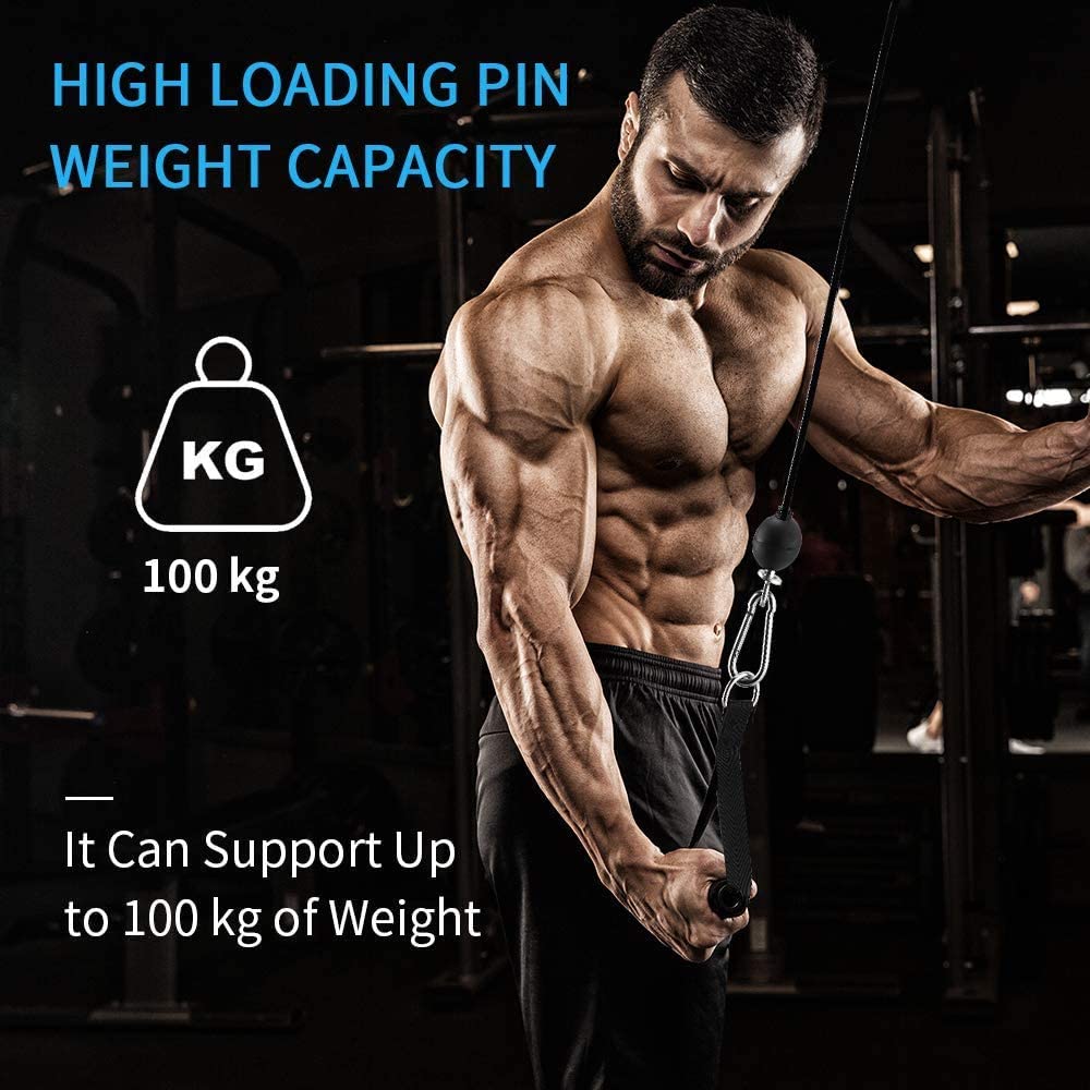 DIY Fitness Pulley Set Lat Lift Pulley Cable System for Lat Pull Down Machine Attachments hand strength Home Gym Equipment