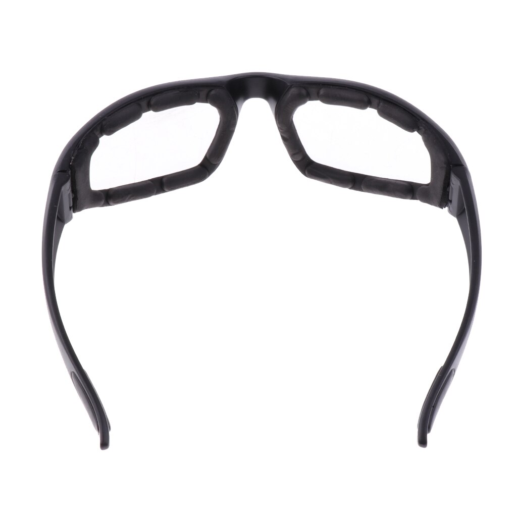 Gafas de sol a prueba de viento y polvo para motocicleta, lentes de protección, acolchadas, cómodas, transparentes, de PVC, con espejo, UV400