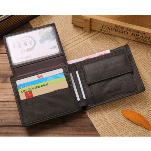 Men's Polyester Wallets Vintage Men's Leather Material Bi fold Type Wallet... – Grandado