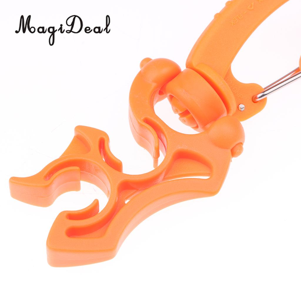 Magideal 2 pçs 3.9 holder x x 1.4 holder holder suporte de mangueira dupla de mergulho com clipe para reguladores de fixação e outros equipamentos de mergulho scuba essentials