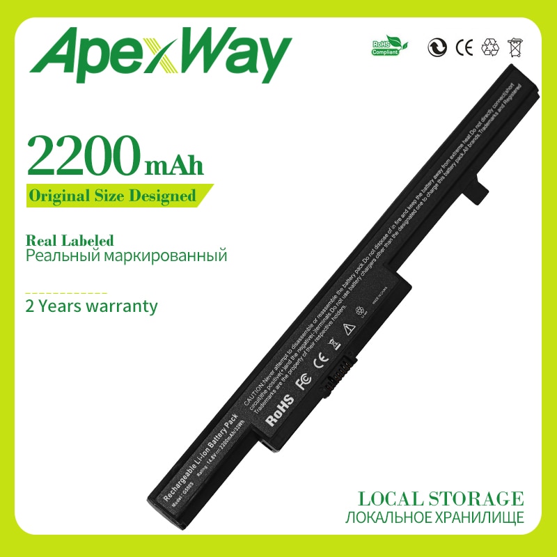 Apexway Laptop Batterij voor Lenovo L12L4E55 L12M4E55 L12S4E55 L13L4A01 L13M4A01 L13S4A01 voor IdeaPad M4400 N40 N50 B40 B50 G550S