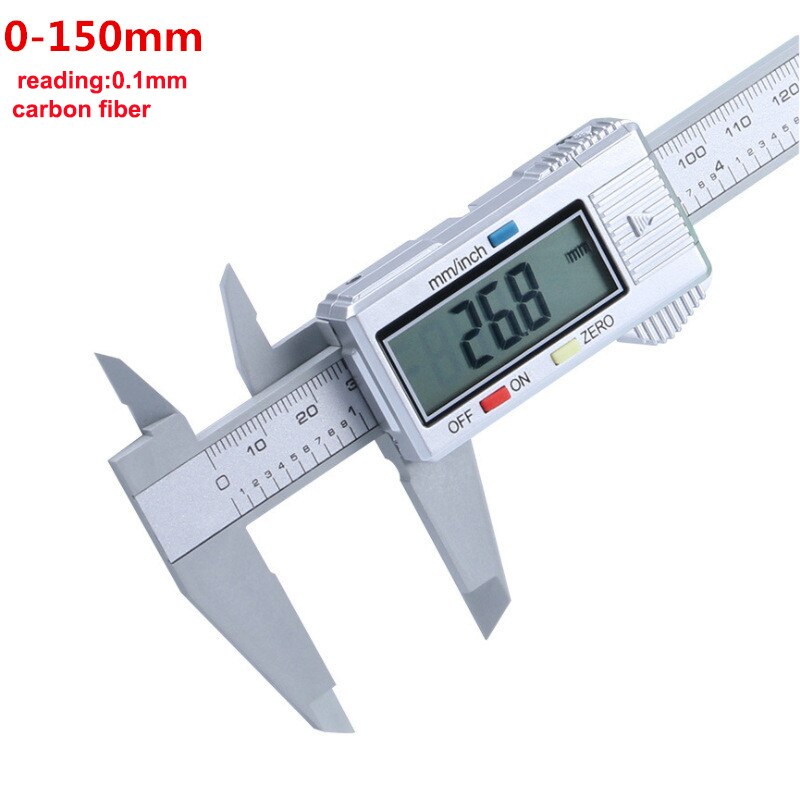 300mm 200 Electronic Digital Caliper LCD Plastic Vernier Caliper Long Jaw Micrometer Inner Outer Diameter Gauge Measuring Tools: 150mm normal