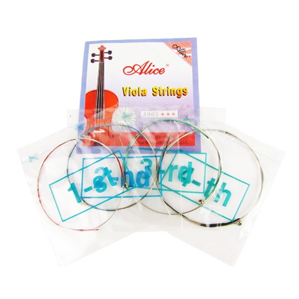 Alice 4 Strings Altvoolsnaar Set Staal Core Snaren voor 4/4 size's Viola