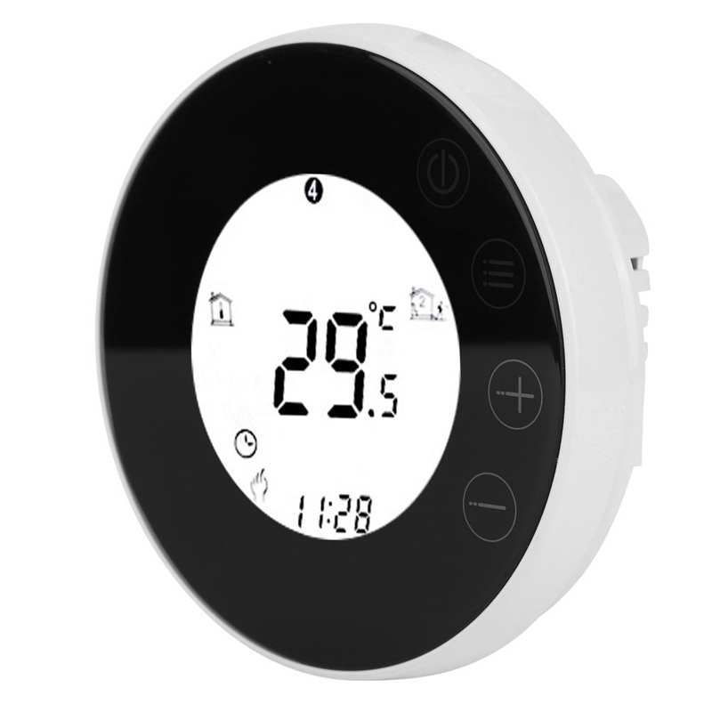 Round Water Heating Smart Thermostat LED Touch Intelligent Thermostats Temperature Controller APP Voice Control 95-240V