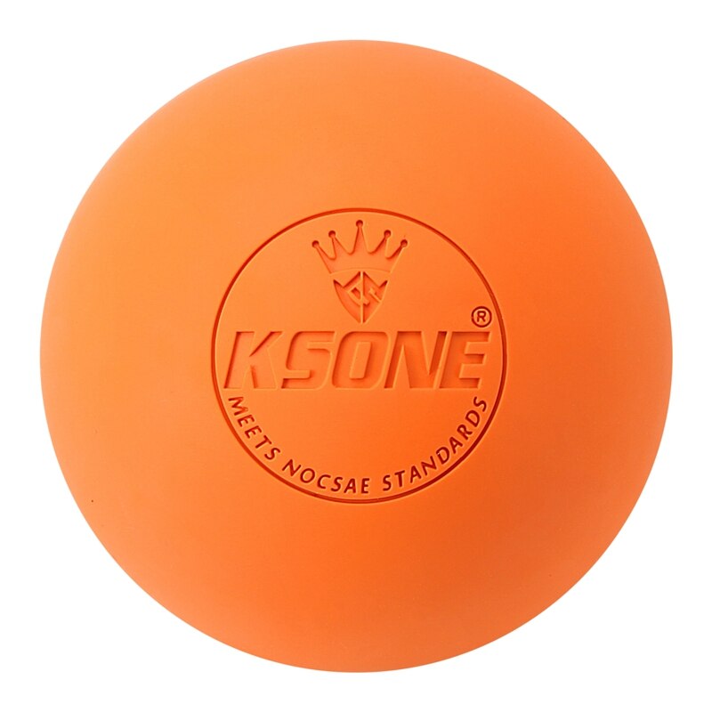 KSONE-Bola de masaje de Lacrosse, Bola de Fascia de 6,3 cm para Yoga, relajación muscular, alivio del dolor, Bola de fisioterapia portátil: Orange