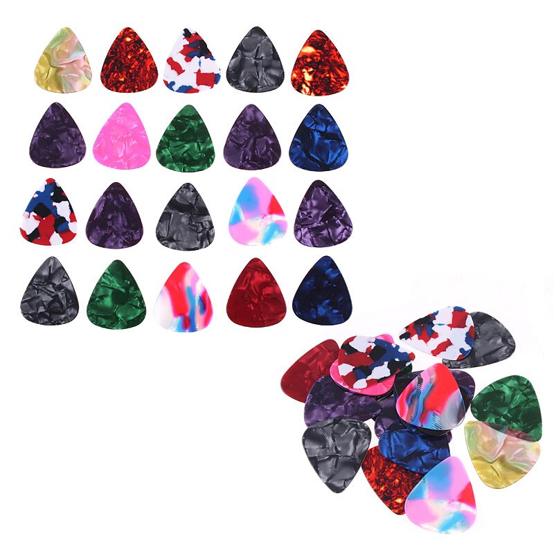 beautiful 20 Pcs Stylish Colorful Guitar Picks