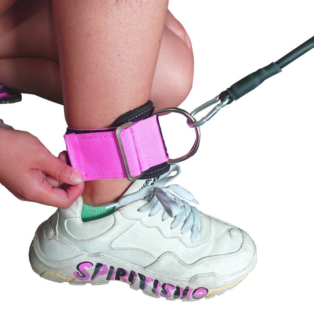 2Stck Heimat Fitnessstudio Fitness Verstellbare Riemchen D-Ring Befestigung für Kabel Maschine Fitness Ausrügestochen Zubehör
