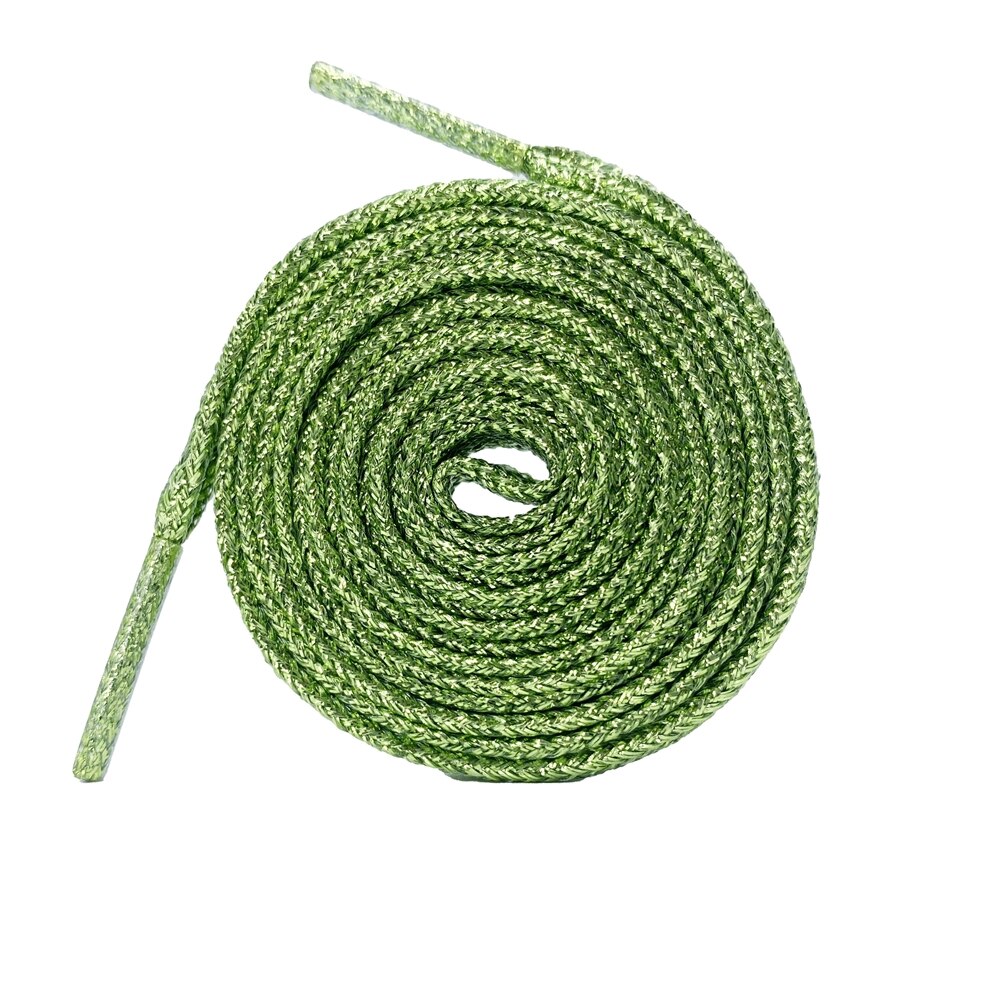 Kleurrijke Brede Kanten Schoenveters Van Sneakers Metallic Glitter Shiny Goud Zilver Sport Running Platte Pailletten Waterdichte Schoen Veters: Green