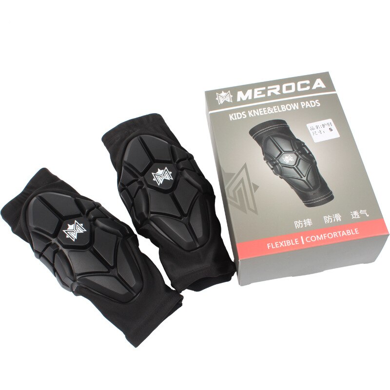 MEROCA, conjunto protector de bicicleta de equilibrio para niños, rodilleras suaves, coderas para bicicleta, ruedas para monopatín, deslizamiento para niños, coderas/rodilleras