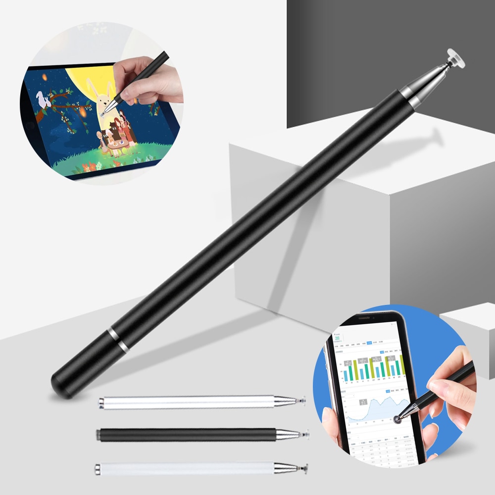 2 In 1 Stylus Tekening Tablet Pennen Voor Ipad Potlood Tablet Touch Pennen Universele Capacitieve Scherm Voor Ipad Air 3 pro Mobiele