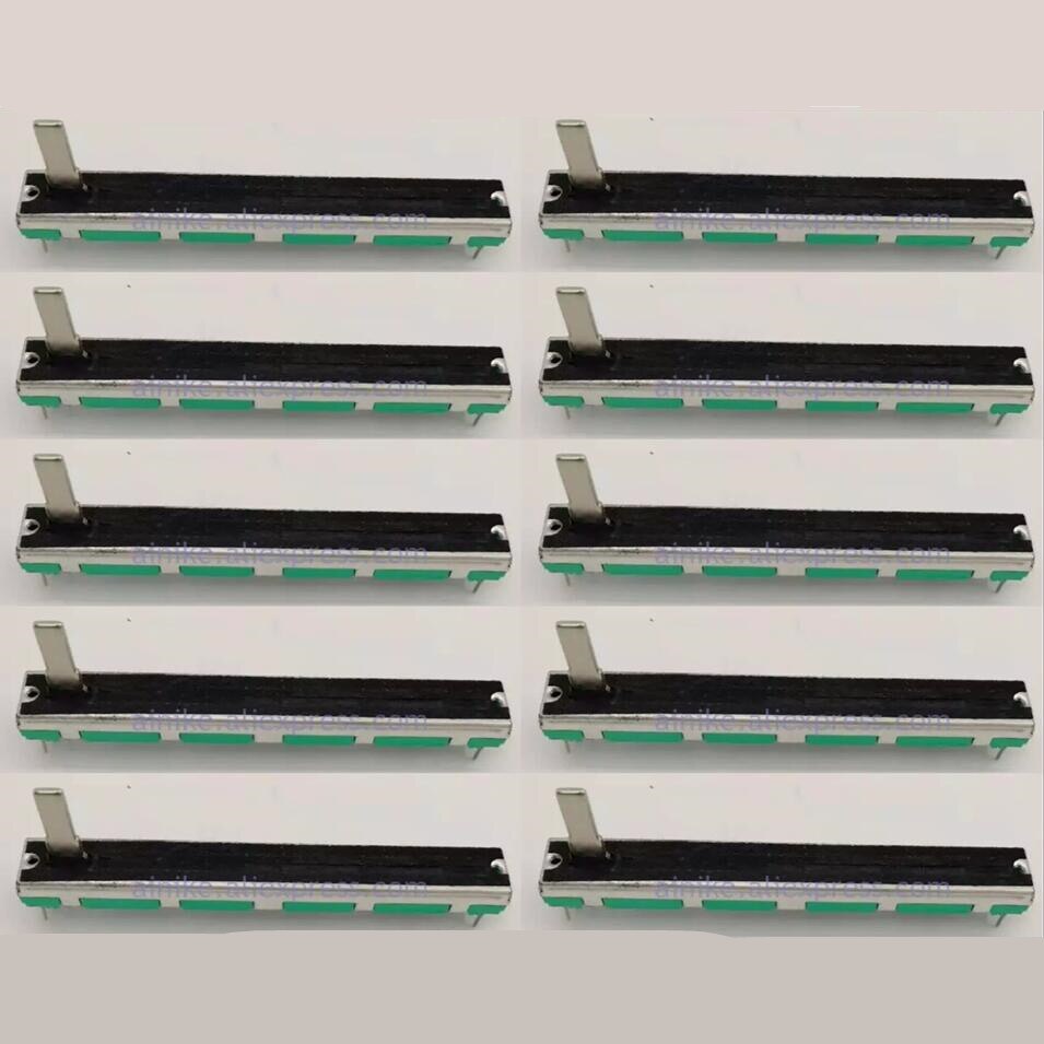 10 Stuks Rechte Dia Potentiometer D10K Voor Behringer 1204FX/75Mm Fader D103 Handvat Lengte 15MMC 6 Voeten