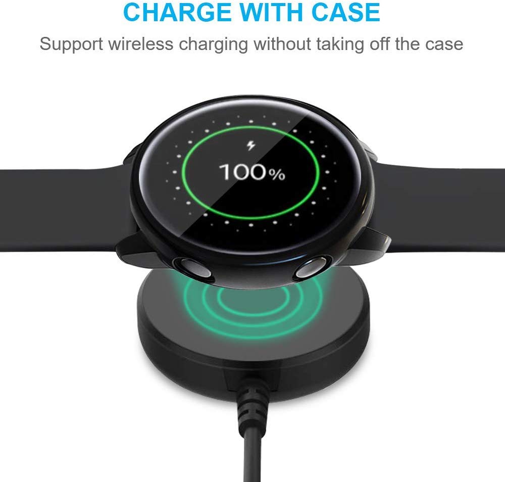 Screenprotector voor samsung galaxy watch active 2, ultradunne zachte siliconen volledige beschermhoes voor galaxy active 40/44mm