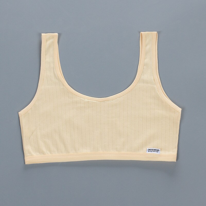 Meisje Beha Tiener Crop Top Ondergoed Vest Racerback Puberteit Sport Training Bras Brief Streetwear Tube Top Jaar 8-14Y 13: fresh