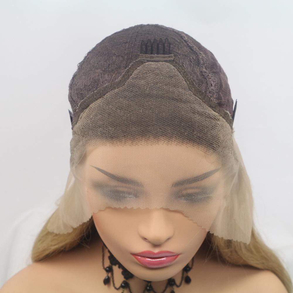 Parrucca in pizzo frontale a onde corte kunai, utilizzata per donne nere e parrucche viola sintetiche afroamericane, parrucche da gioco di ruolo