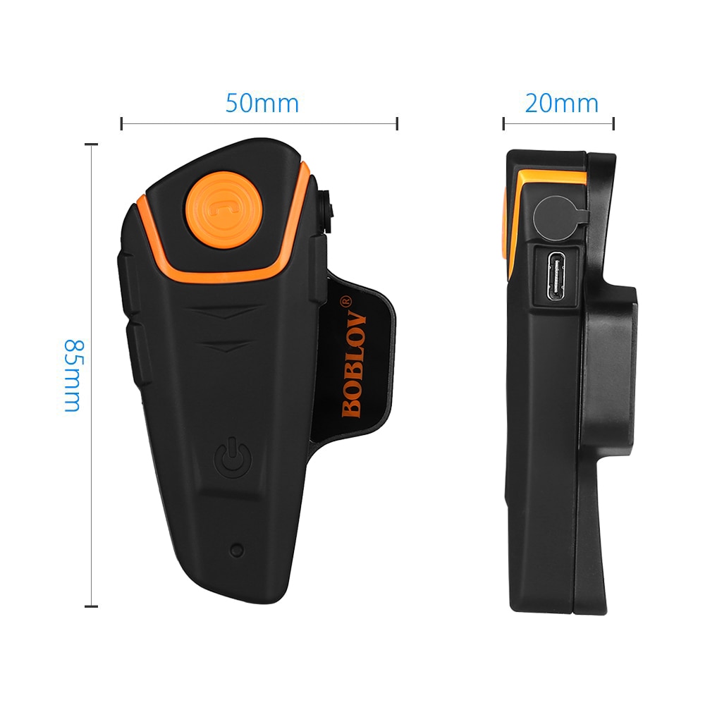 Boblov bt -s2 1000m vattentät motorcykel interphone bluetooth hjälm intercom handsfree bt motorcykel headset fm  mp3 us plugg