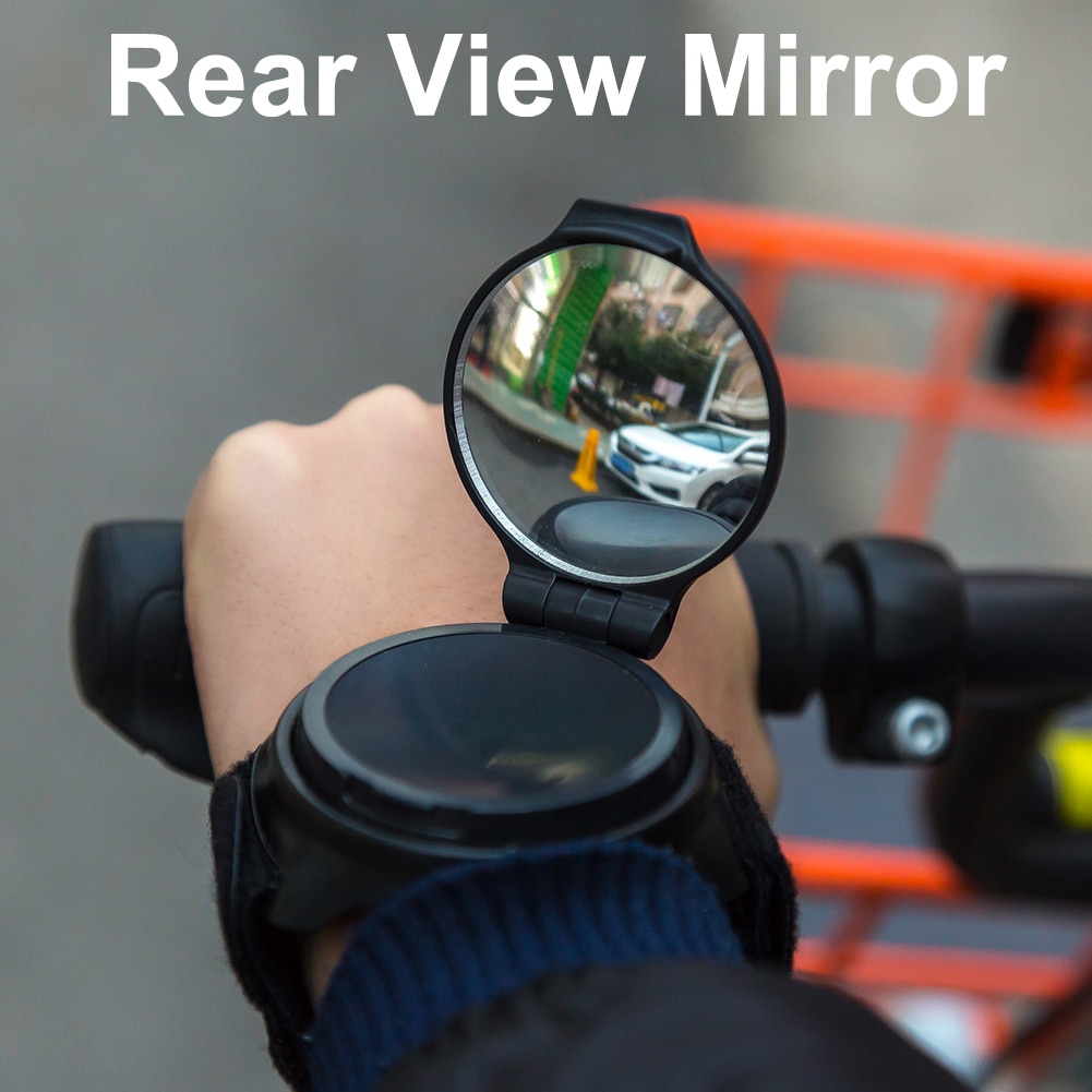 Mini Wearable Bike Safety Rearview Mirror Watch 36