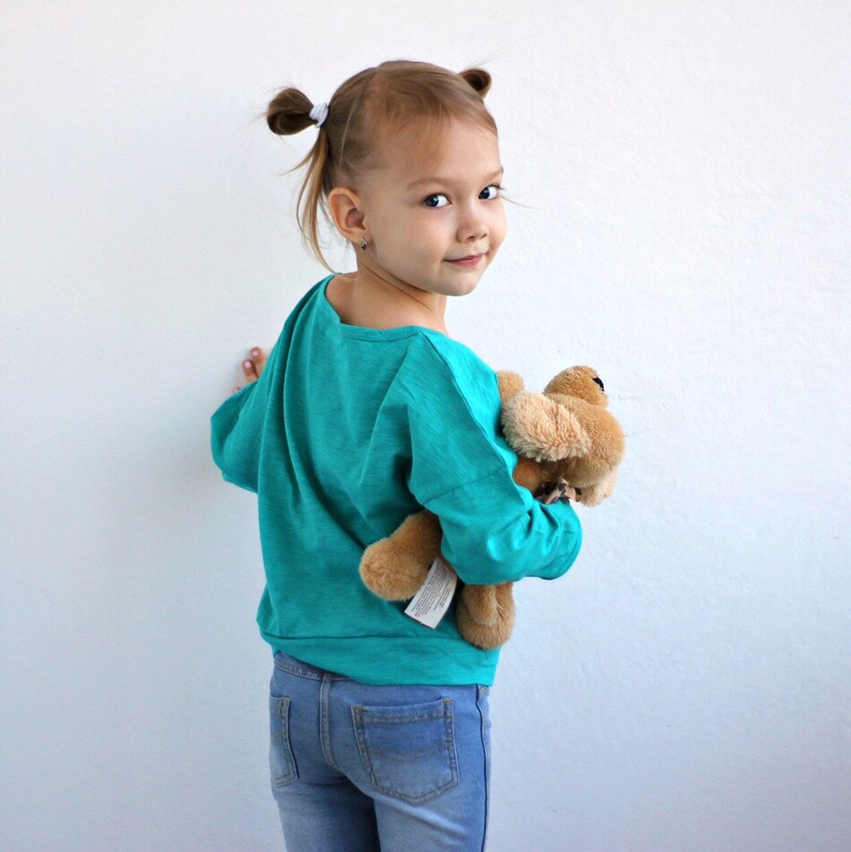 Honeyzone Baby Girl Tops Spring Hand Embroidery Long-Sleeved Girls Clothes Toddler Infant Baby Girl Shirt Tee Fornite