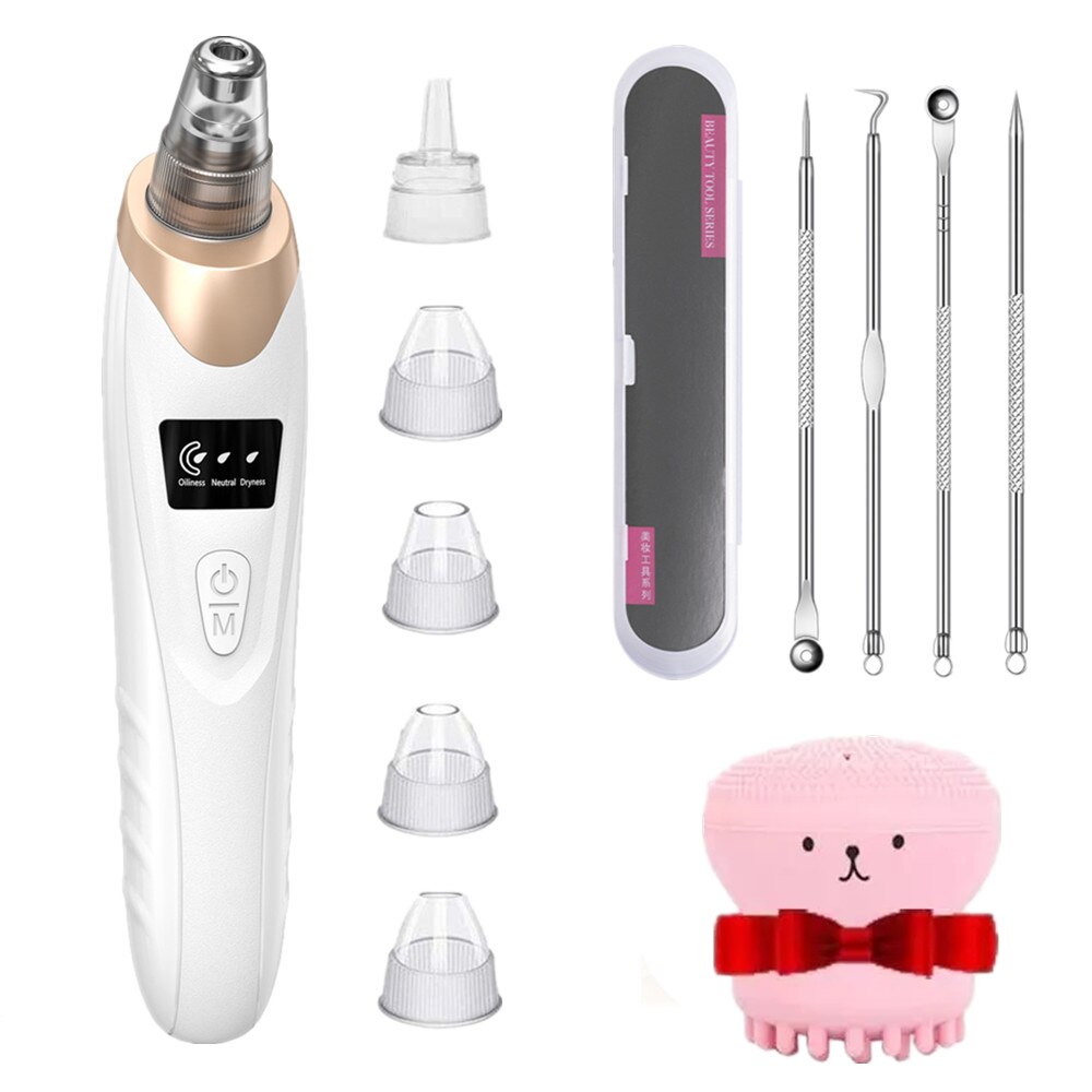 Facial Blackhead Remover Electric Pore Cleaner Blackhead Black Point Vacuum Cleaner Tool Black Spots Pore Cleaner Machine: As Show 3