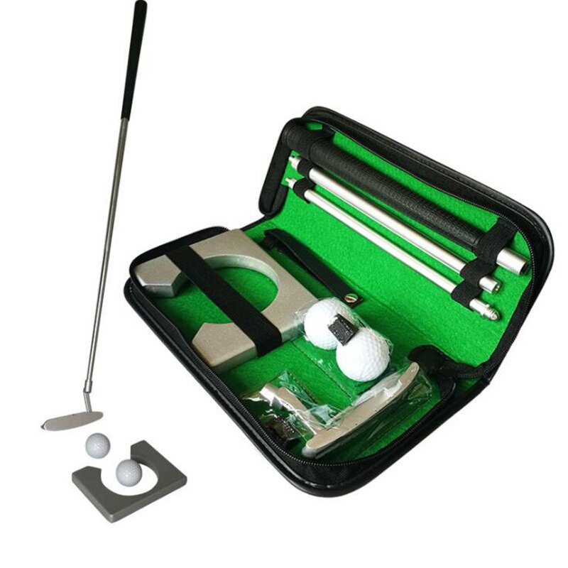 Golf Putter Putting Trainer Mini Golf Equipment Practice Kit Travel Practice Indoor Golfs Accessories Golf Training Aids Tool