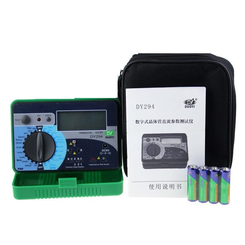 1pc DUOYI DY294 Digital Transistor DC parameter tester Transistor Semiconductor Parameter Tester Meter