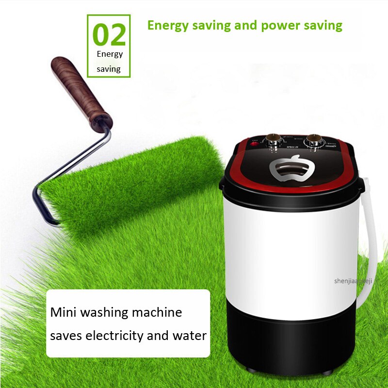 Home dewatering machine Elution integrated single barrel washer semi-automatic small clothes washing machine for dormitory