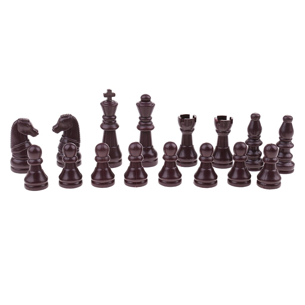 32pcs Replacement Plastic Chess Pieces/Chessmen Complete Set