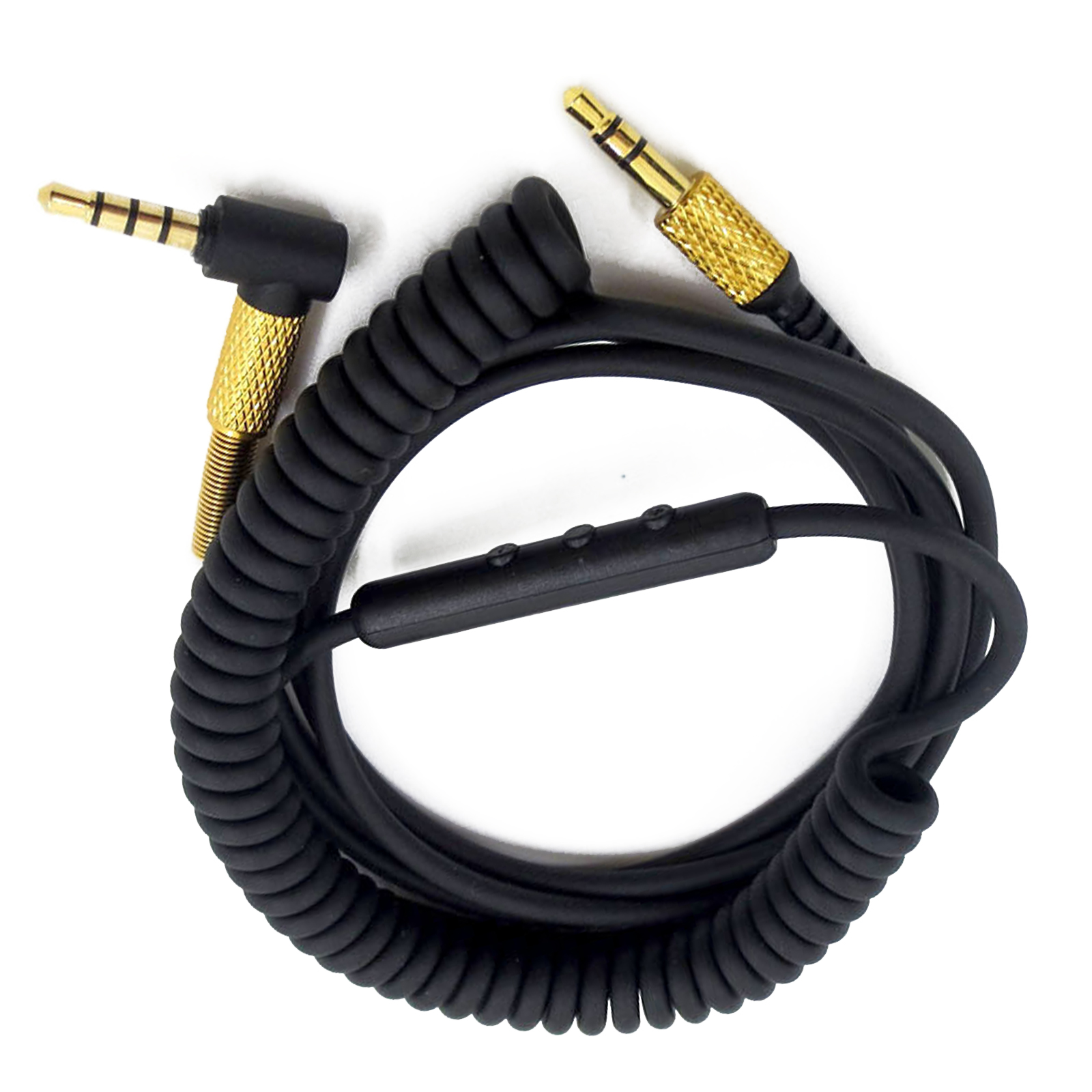 Vervangende audiokabel voor marshall major ii hoofdtelefoon, 130cm jack 3.5mm geschikt voor marshall monitor on-ear pro hoofdtelefoons met microfoon.