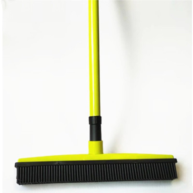 Rubber Bezem Hoofd Schoon Tapijt Pet Hair Brush Verstelbare Veegmachine Wasbaar Makkelijk Schoon Bezem Hoofden Vegen Glazenwasser: Green2