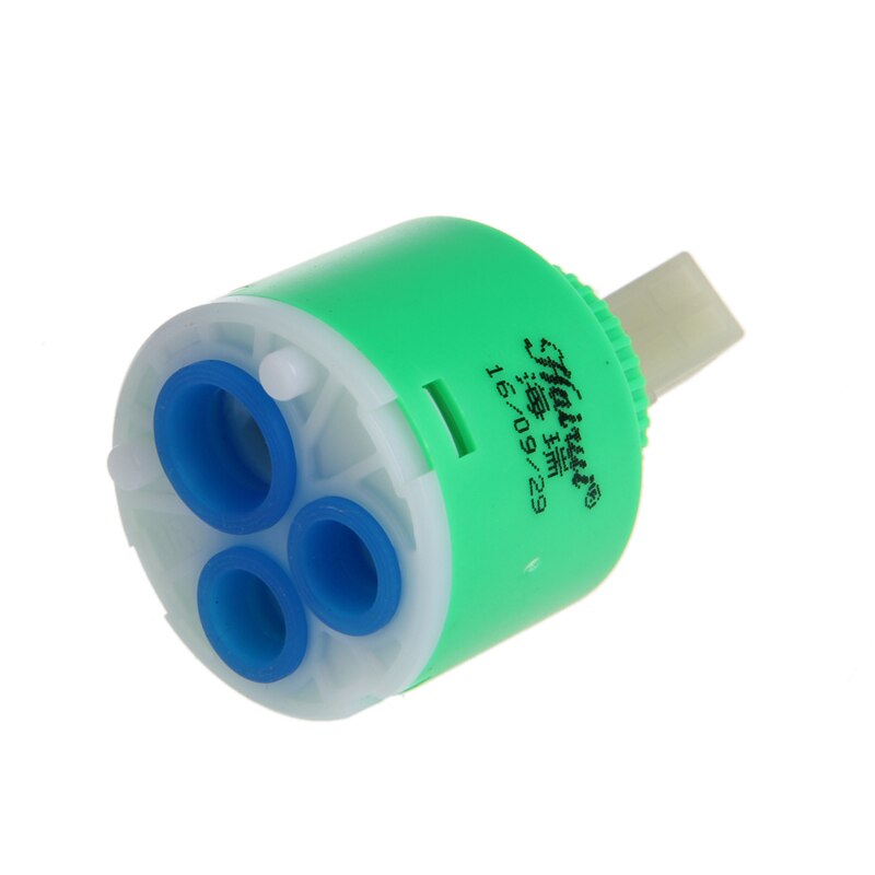 35mm/40mm Ceramic Disc Cartridge Water Mixer - Blue PP Plastic Faucet Valve Replacement For Kitchen & Bathroom