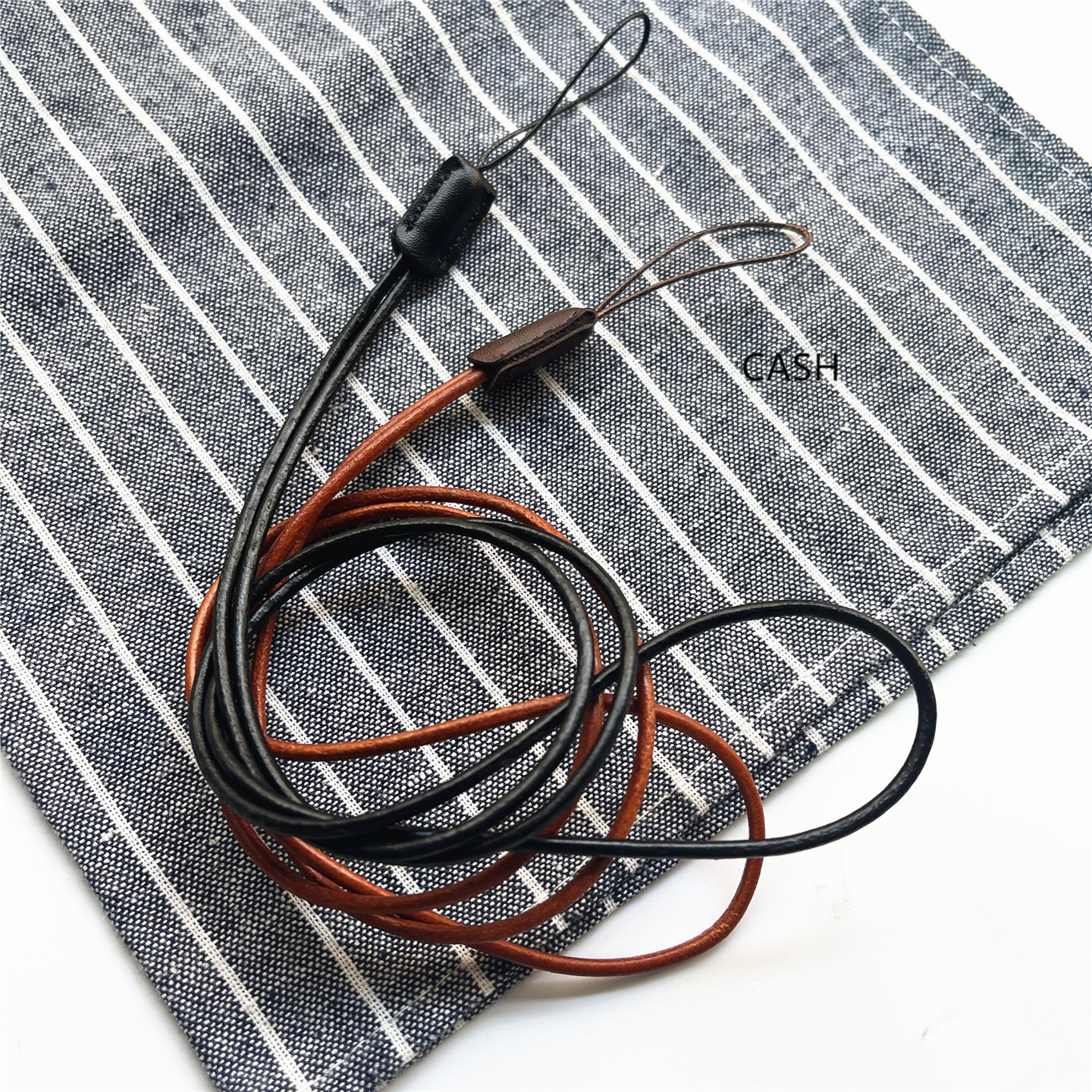 Cordão de couro sintético macio anti-perdas, alça de pescoço para cartão de identificação, emblema para academia, chaves usb, suporte para celular, corda de pendurar diy