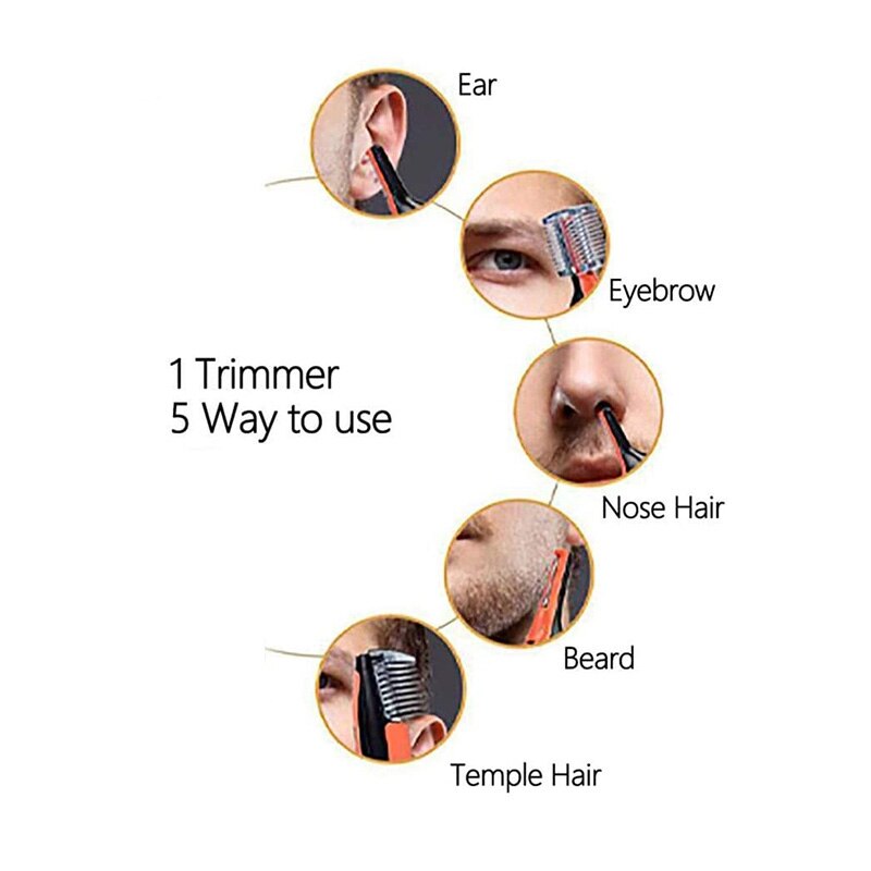 Multifunksjons elektrisk barbermaskin bærbar barberhøvel ansiktsnese menn skjeggtrimmer maskin barberhøvel kroppshårstrimmer alt i ett