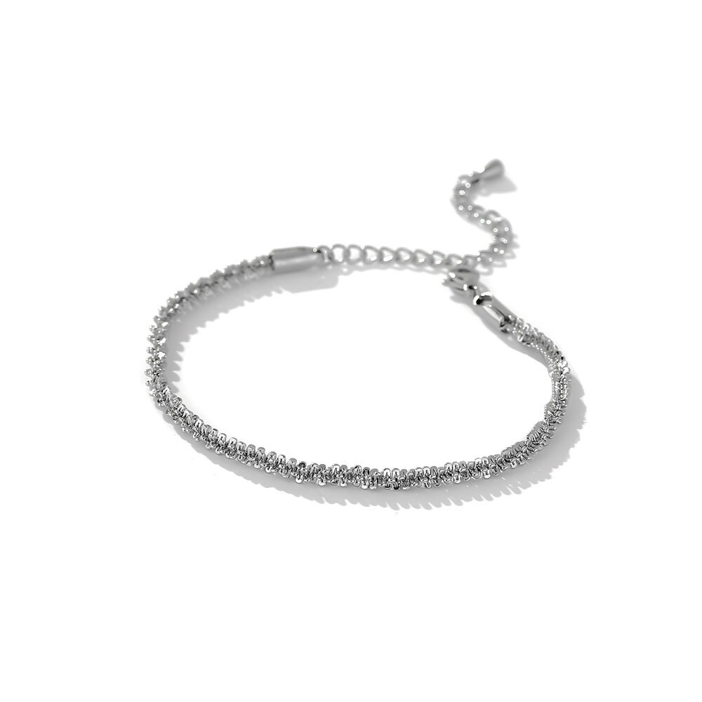 Yhpup Mode Metalen Ketting Kraag Rvs Ketting Voor Vrouwen Minimalistische Goud Kleur Geometrische Ketting Sieraden: Bracelet Silver