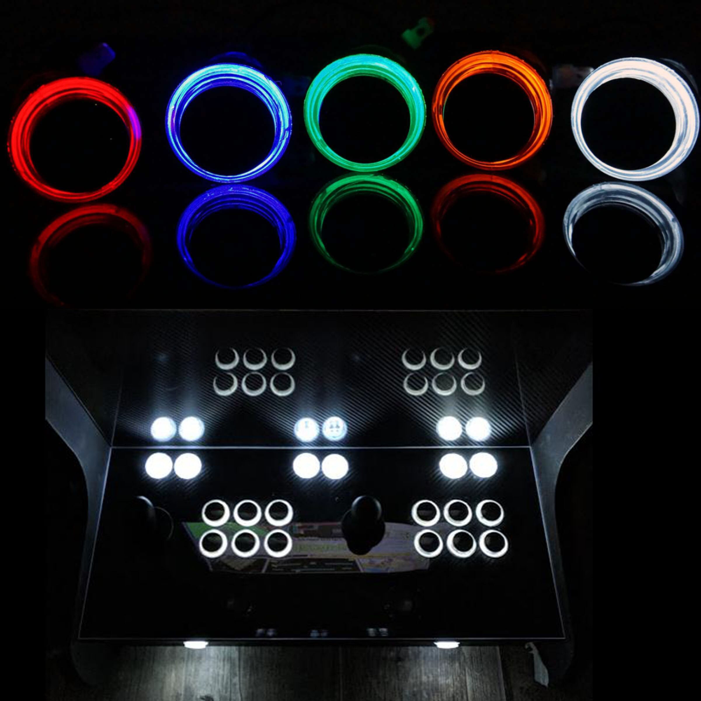 Zwarte Cover 32Mm Drukknop 5V/12V Led Micro Schakelaar Momentary Verlichte Schakelaar Knop Voor Casino game Machine