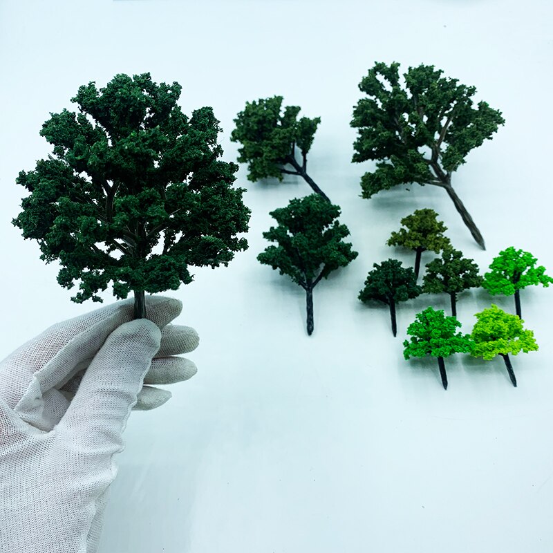 4PCS/PACK 12cm HO Scale Model Trees Train Park Railroad Railway Layout Diorama Wargame Scenery Toys Model Accessories