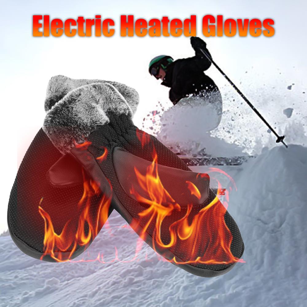 1 par vinter usb håndvarmer cykling motorcykel cykel ski handsker elektriske termiske handsker genopladeligt batteri opvarmet handsker