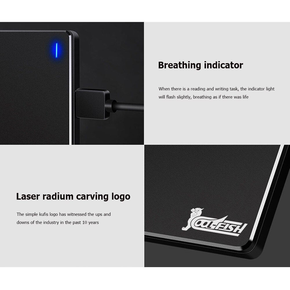 Portable HDD 2.5 1TB SSD Mobile Solid State Drive 1TB 2TB Storage Device Hard Drive for Windows10 / Windows8 / Windows7