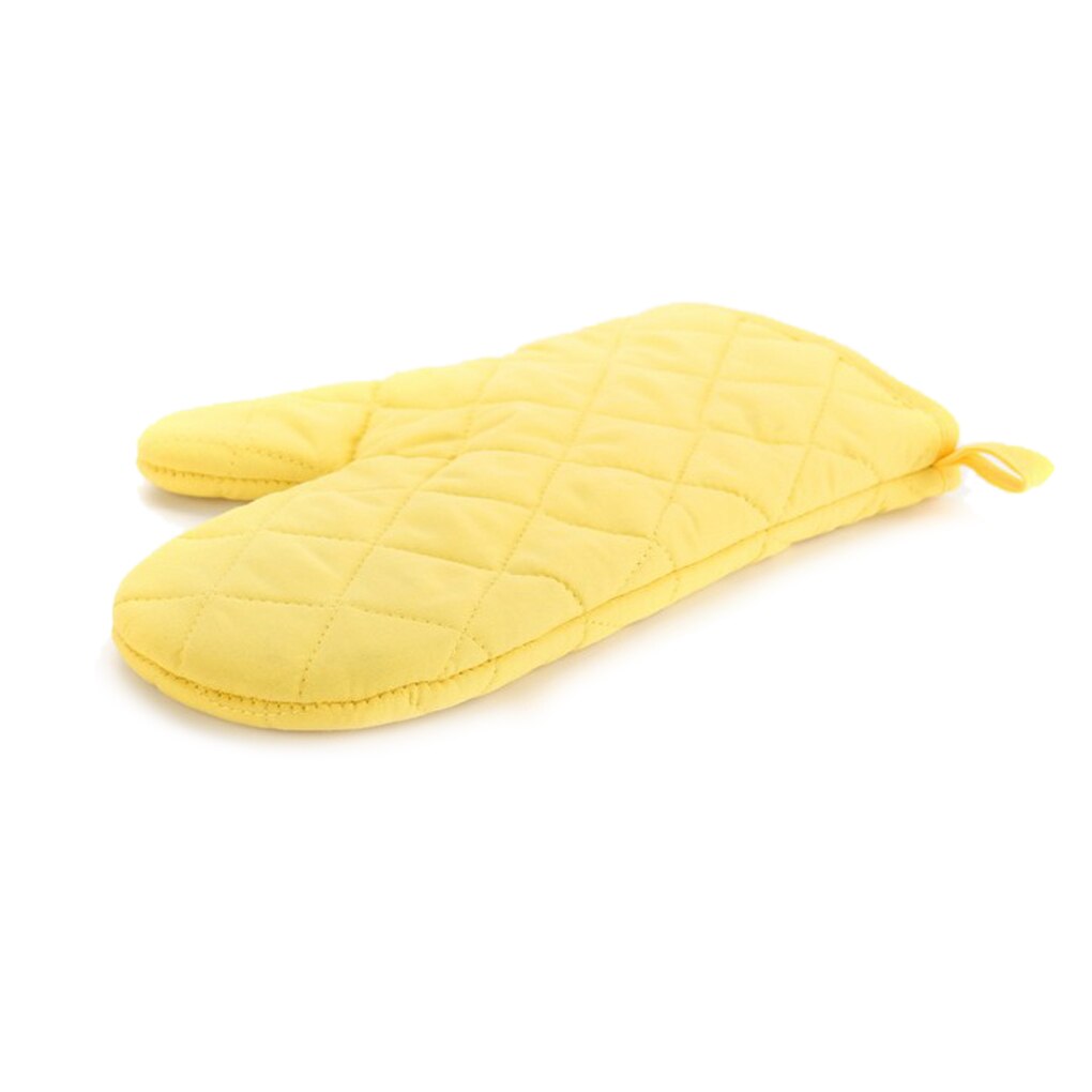 1PC High-temperature Thick Insulation Microwave Oven Gloves Kitchen Supplies Cotton Solid Oven Mitts