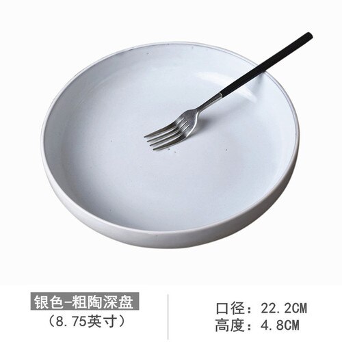 Dinner Plates Full Set Ceramic Dinnerware Nordic Art Dinner Plates Christmas Conjunto De Pratos Tableware AB50PZ: style6