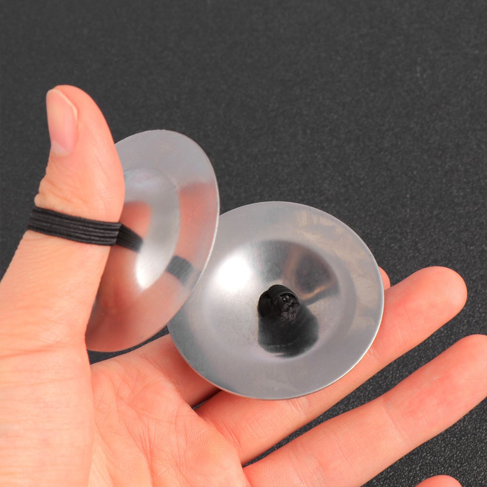 Instrumentos musicales para danza del vientre, platillos para dedos de cobre de percusión, accesorios de baile, instrumento de percusión (dorado), 6 uds.