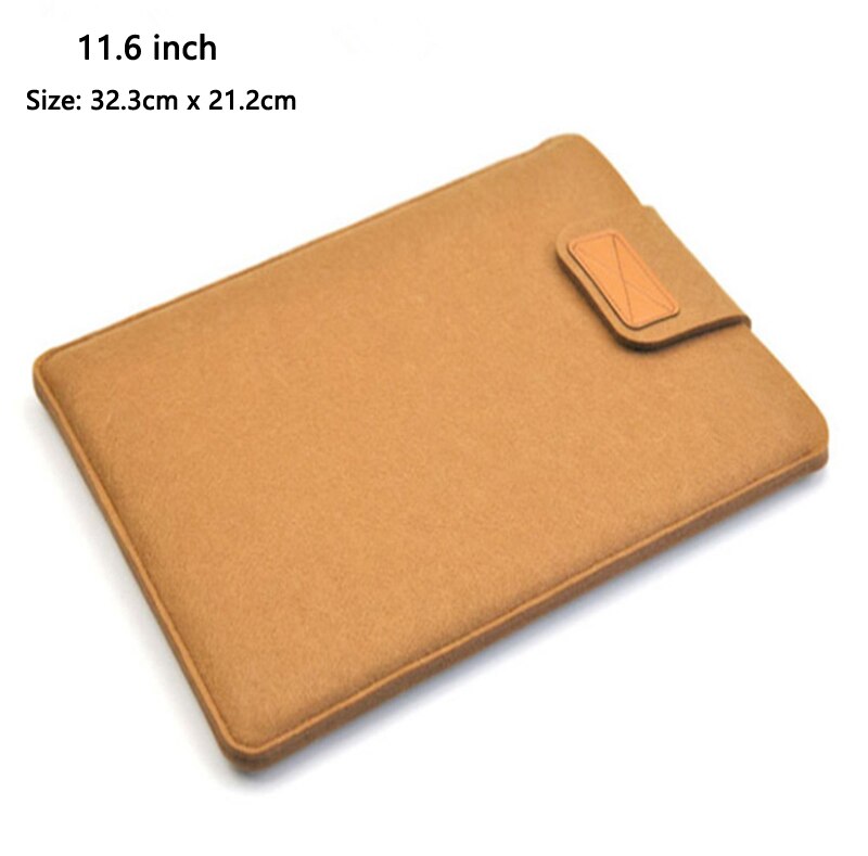 Pelle scamosciata Tablet Caso di Protezione Del Computer Portatile del Sacchetto di e-Libri Della Cassa Del Sacchetto Del Manicotto Luce Per 9.7 10.5 11 13 15 Pollici iPad Pro Kindle Macbook: Brown  11.6  inch