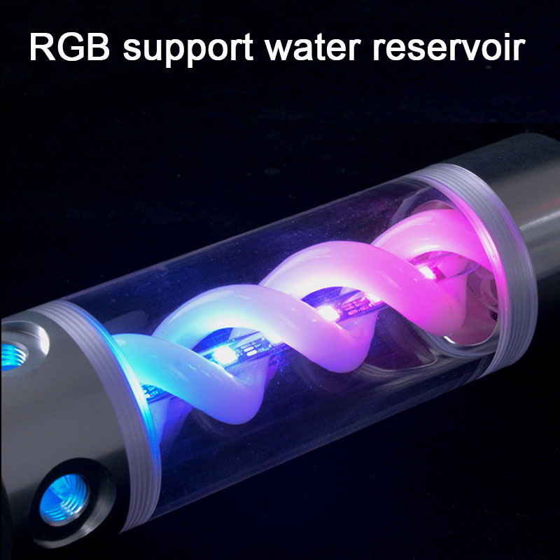 Syscooling art 31 vandkøling kølevæske genopretter gennemsigtig t spiralreservoir med rgb lys