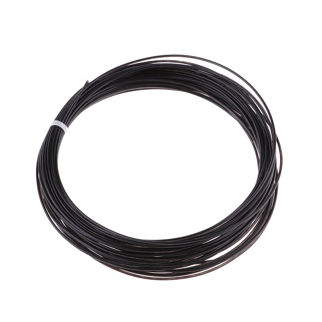 Bobine de cordes pour raquette de Tennis, Badminton, 12m, 1.35mm, couleurs au choix: Black