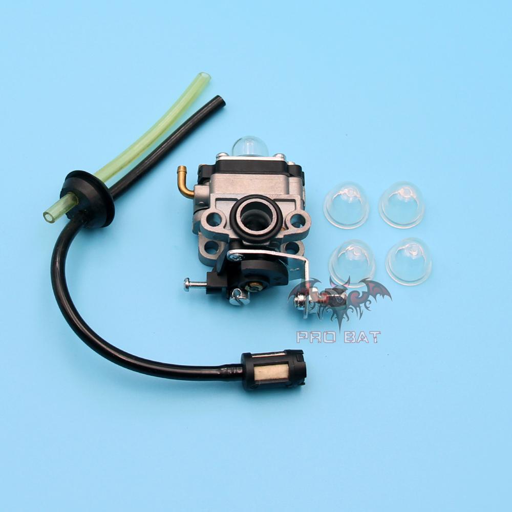 Primer Bulbs + Carburetor For Walbro WYL-229 WYL-229-1 753-05251 753-1225 Troy-bilt MTD Shindaiwa String Trimmer Carb PRO BAT: C