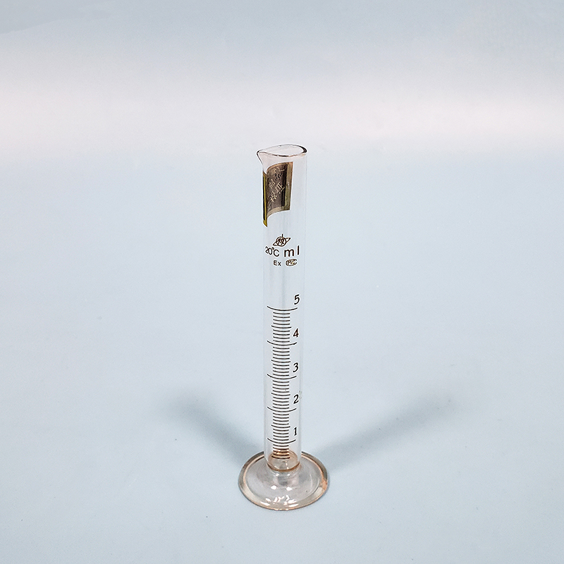 2 Stuks Hoge Borosilicaatglas Maatcilinder, Capaciteit 5 Ml, Afgestudeerd Glas Laboratorium Cilinder