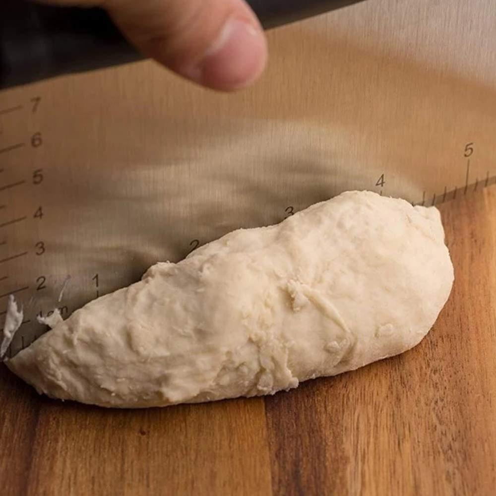 Faca De Cozinha De Aço Inoxidável Cortador De Massa De Metal, Raspador De Bancada, Faca, Glacê Mais Suavizante, Bolo De Decoração Chopper, Pastelaria