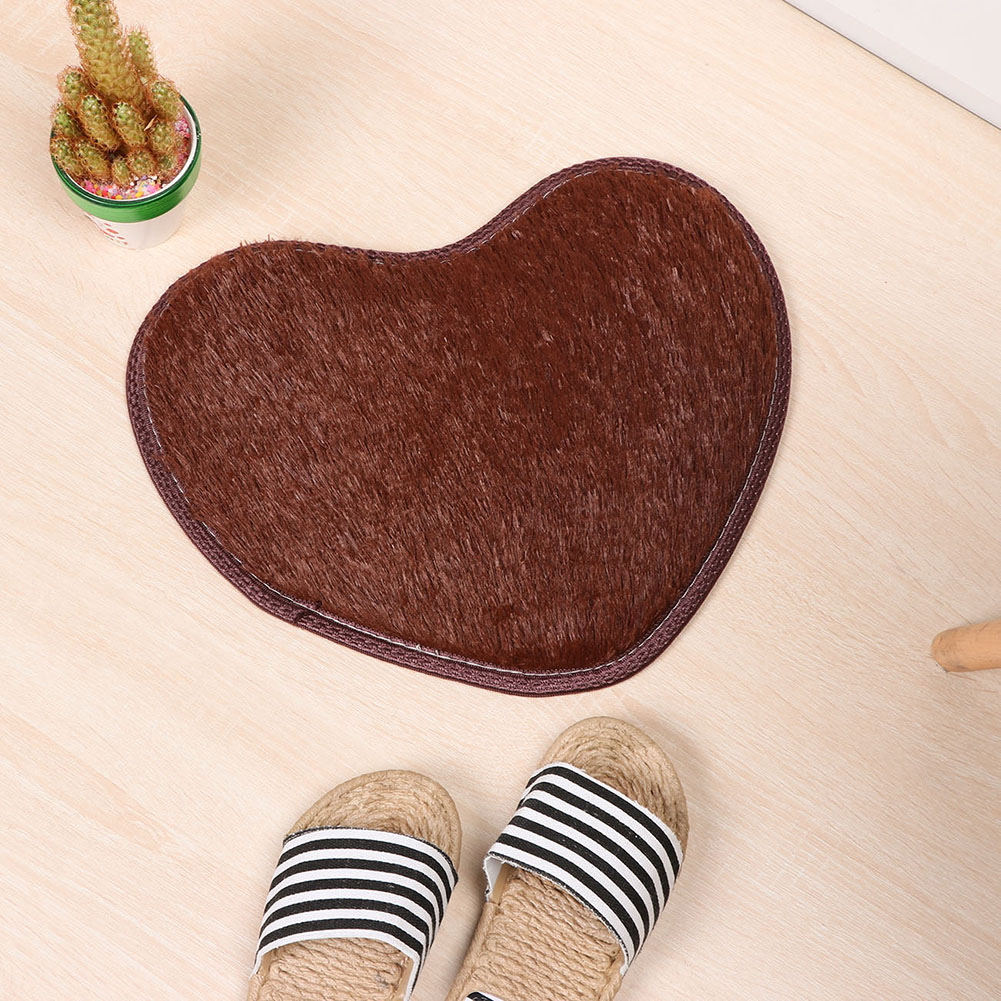 Tapis de bain en forme de cœur, antidérapant, joli, à la , pour la cuisine, la salle de bain, décoration de maison, 40cm x 28cm, offre spéciale