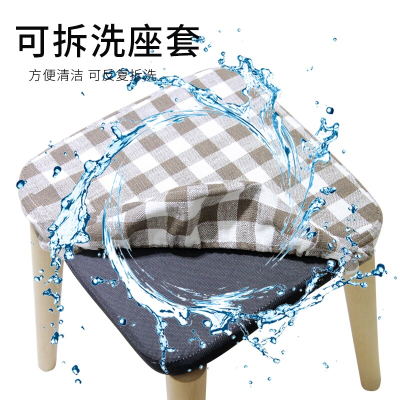 Wooden bench art stools fashionable household square stool sofa chairs benches vanity chair kids Minimalist Modern