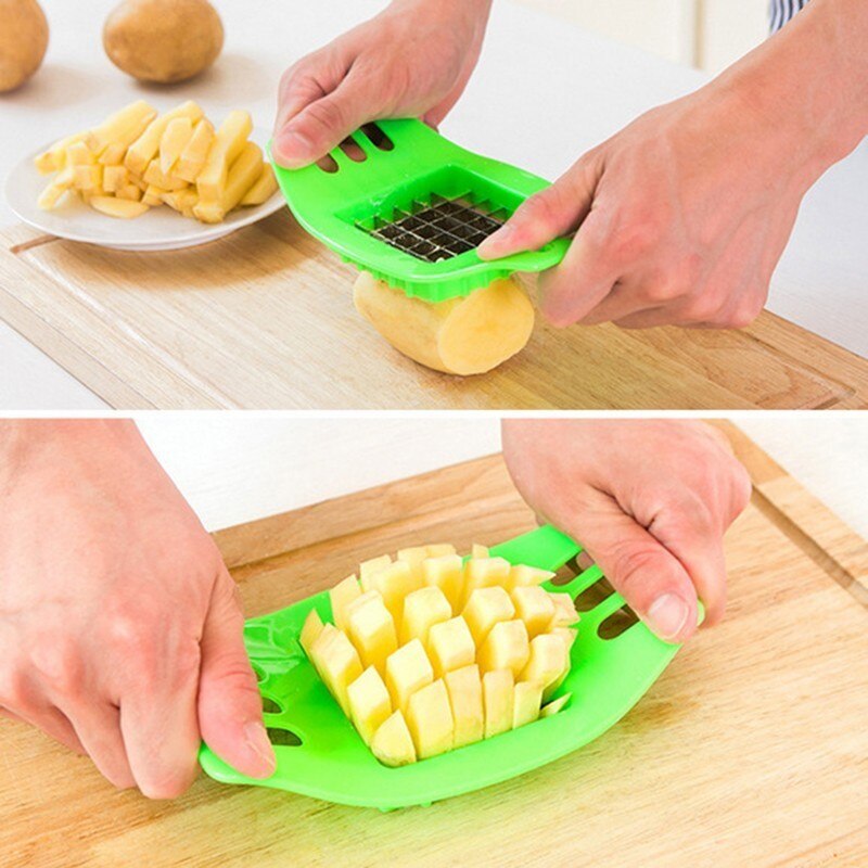 Edelstahl Kartoffel Schneidemaschine Tomaten Cutter Werkzeug Shreadders Zitrone Schneiden Halfter Banane Cutter Kochen Werkzeuge Küche Zubehör