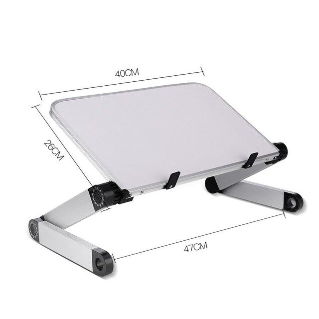 Portable Adjustable Laptop Table For Foldable Laptop Desk Computer Mesa Para Notebook Stand Tray For Sofa Bed Black: A-40cm